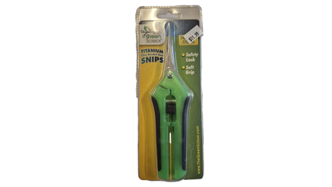 Green Scissor Titanium Straight Snips