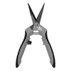 PIRANHA Pruner Trimming Scissors - Grey Handle & Straight Black Fluorine